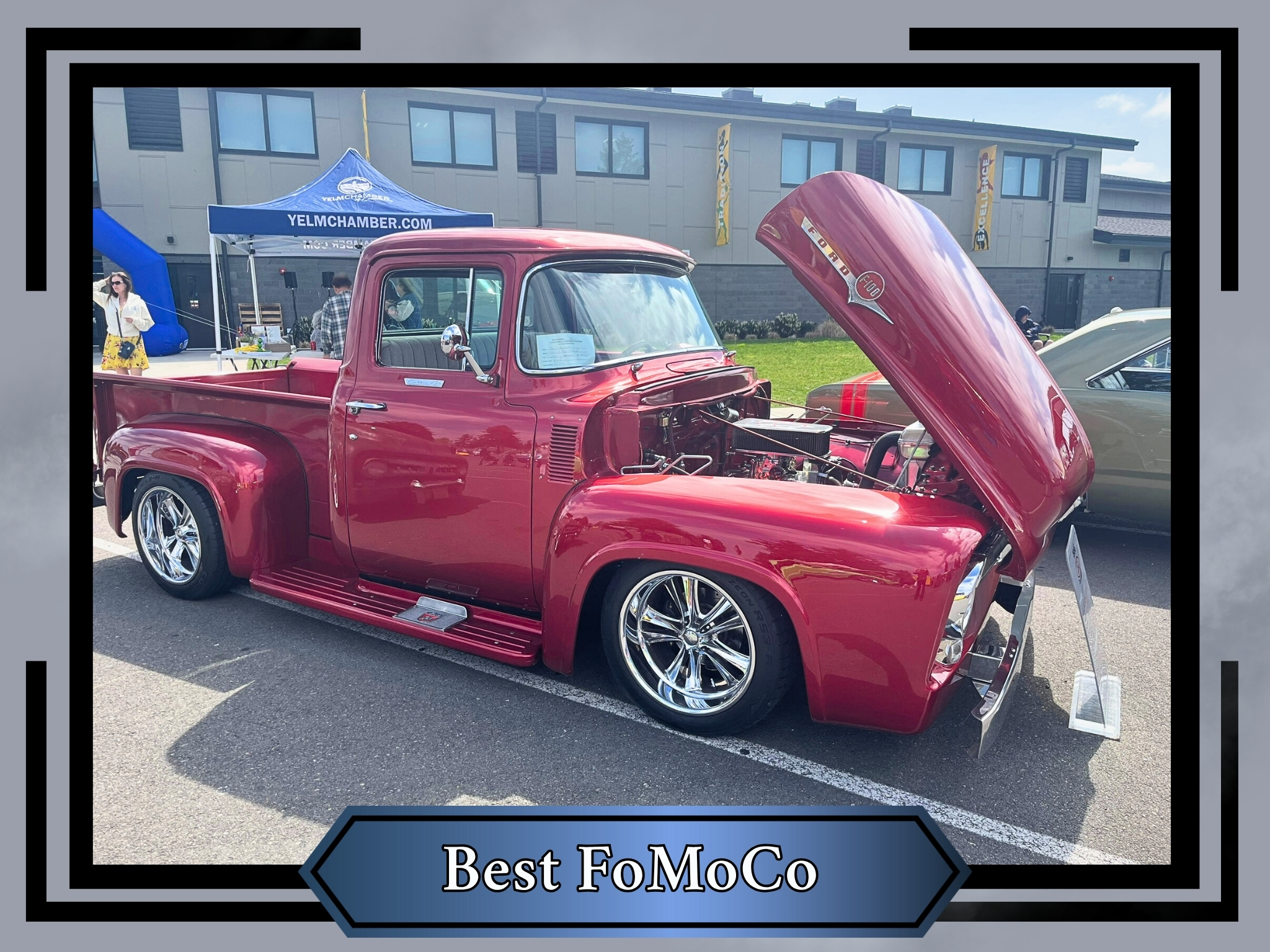 1956 Ford F100 at the Nisqually Valley Spring Expo Car Show